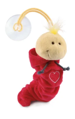 Nici 24748 Flibbies Flibbie Raupe Wurm Mit Saugnapf Rot Mit Herz Ca 12cm Plüsch
