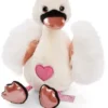 NICI Love Schwan GREEN, Weiß, 35 Cm (48268)