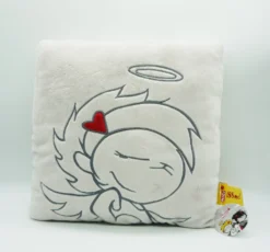 Nici 30150 Kissen Frecher Engel Quadratisch Grau Plüsch Kiss Me! 32x32cm