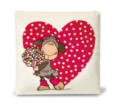 Nici 34608 Kissen Schaf Jolly Mäh Herz Blumen I Love You 26x26cm Plüsch
