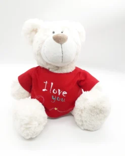 Nici 37756.1 Classic Bear Creme Mit Rotem T-Shirt "I Love You" 35cm Plüsch Schlenker -Nici 37756 1 10 scaled