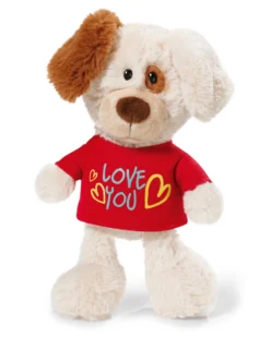 Nici 40185 Hund Mit T-Shirt "Love You" 20cm Plüsch Kuscheltier Schlenker Love