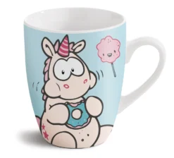 Nici 41450 Tasse Einhorn Theodor "Ich Vernasch Dich" Porzellan Kaffeetasse 310ml