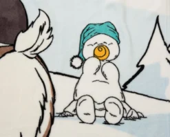 Nici 44158 Kuschel-Decke Winter Glamour Rentier Gans Pinguin 125x160cm Plüsch -Nici 44158 04 ZA me