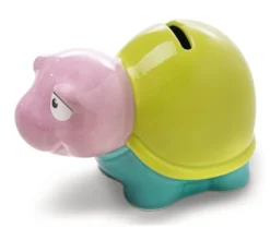 Nici 44304 Spar-Schildkröte Spardose Grün-violett Sea Life Ca 14cm