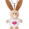 Nici 44728 Schlüsselanhänger Hase Mit T-Shirt Ca 10cm - Kussmund Lippen Liebe Kuß
