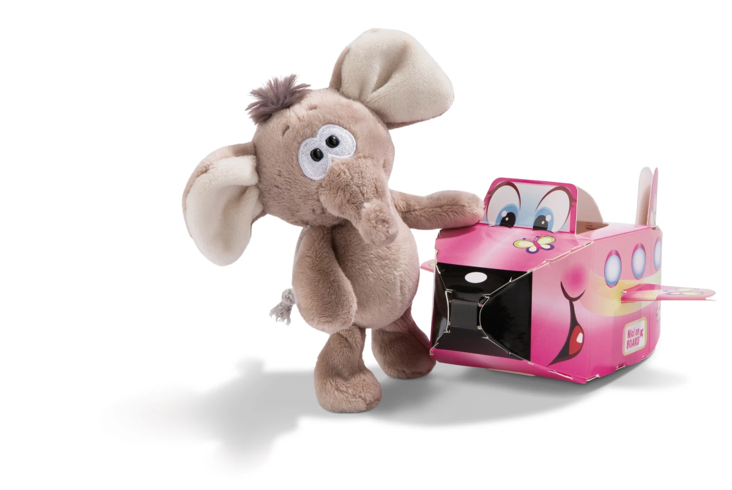 Nici 45003 Nici On Board Mit Geschenkverpackung Elefant Flugzeug 15cm Plüsch 2 Nici 45003 Nici On Board Mit Geschenkverpackung Elefant Flugzeug 15cm Plüsch – Bild 2