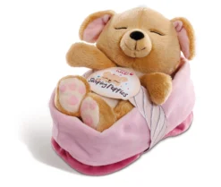 Nici 45374 Sleeping Puppies Schlafendes Hundebaby Im Körbchen 16cm Karamell