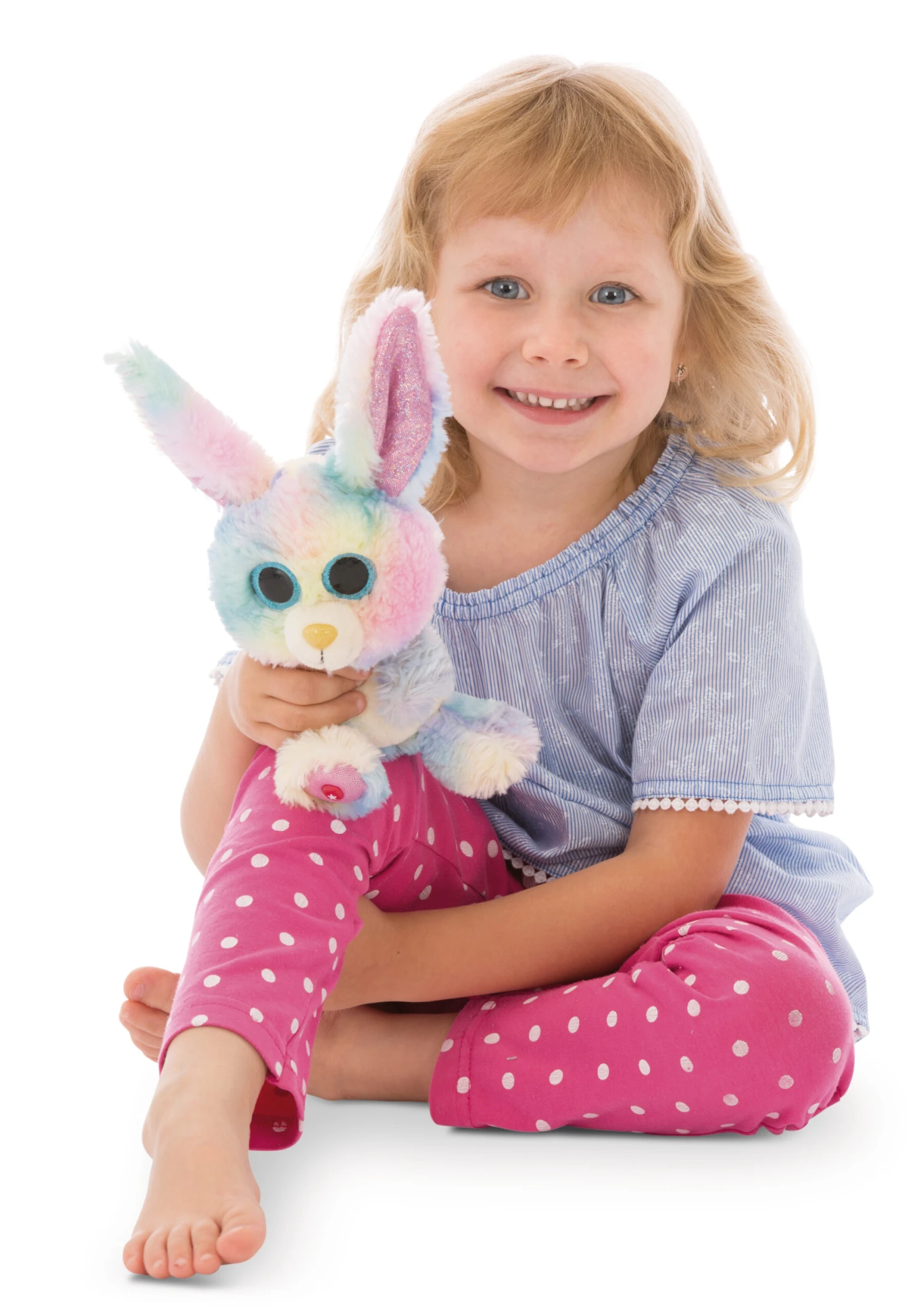 Nici 45561 Glubschis Hase Rainbow Candy Ca 15cm Plüsch Kuscheltier 2 Nici 45561 Glubschis Hase Rainbow Candy Ca 15cm Plüsch Kuscheltier – Bild 2