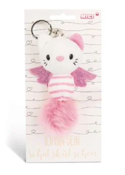 Nici 46040 Schlüsselanhänger Schutzkätzchen Guardian Angels 12cm Rosa