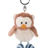 Nici 46090 Schlüsselanhänger Eule Oscar 10cm Drehbarer Kopf The Owlsons