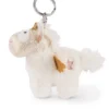 Nici 46370 Schlüsselanhänger Einhorn-Engel Angelia 10cm Plüsch Weiß-gold