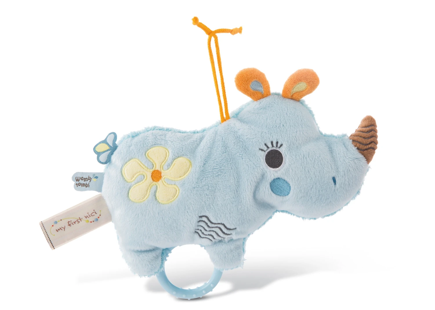 Nici 46579 Wombitombi Spieluhr 2D Nashorn Manuffi 20cm My First Nici 2 Nici 46579 Wombitombi Spieluhr 2D Nashorn Manuffi 20cm My First Nici – Bild 2