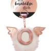 Nici 46984 Taschenanhänger Schutzbommel Mit Flügeln + Pompon Metallbuchstabe O