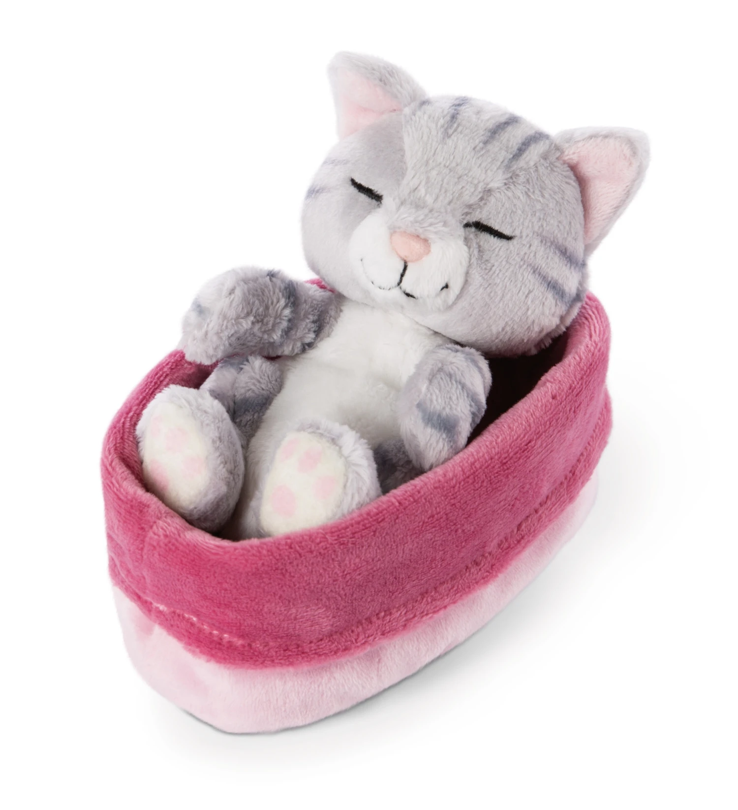 Nici 48086 Sleeping Kitties Schlafende Katze Im Körbchen 12cm Plüsch Grau 1 Nici 48086 Sleeping Kitties Schlafende Katze Im Körbchen 12cm Plüsch Grau