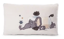 Nici 47294 Kissen Elefant Amadou Im Schneeanzug 43x25cm Plüsch Winter Discovery