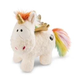 Nici 48419 Weißes Einhorn Rainbow Yin & Yang 22cm Stehend Plüsch Kuscheltier