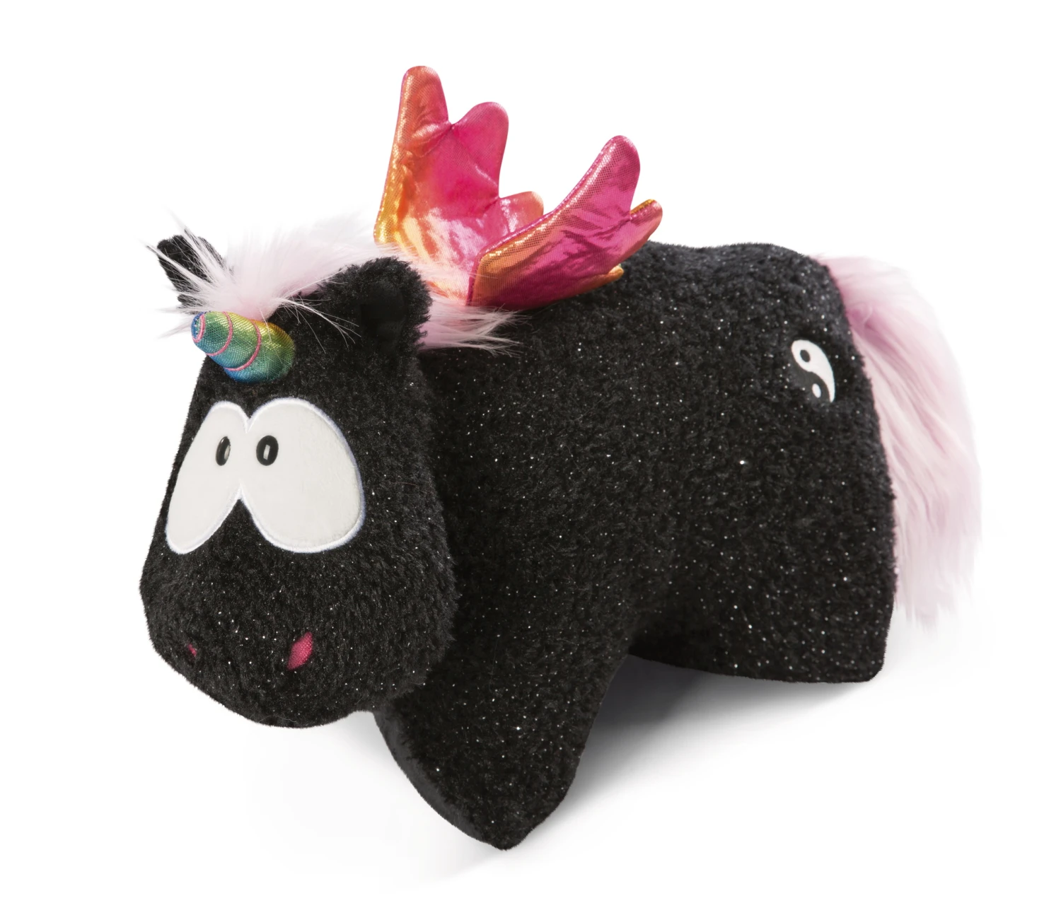 Nici 48412 Kuscheltierkissen Schwarzes Einhorn Rainbow Yin & Yang 40x30cm Plüsch 1 Nici 48412 Kuscheltierkissen Schwarzes Einhorn Rainbow Yin & Yang 40x30cm Plüsch