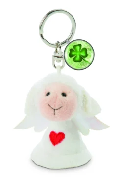 Nici 47521 Schlüsselanhänger Engel Mit Herz Plüsch 7cm Kleeblatt-Symbol