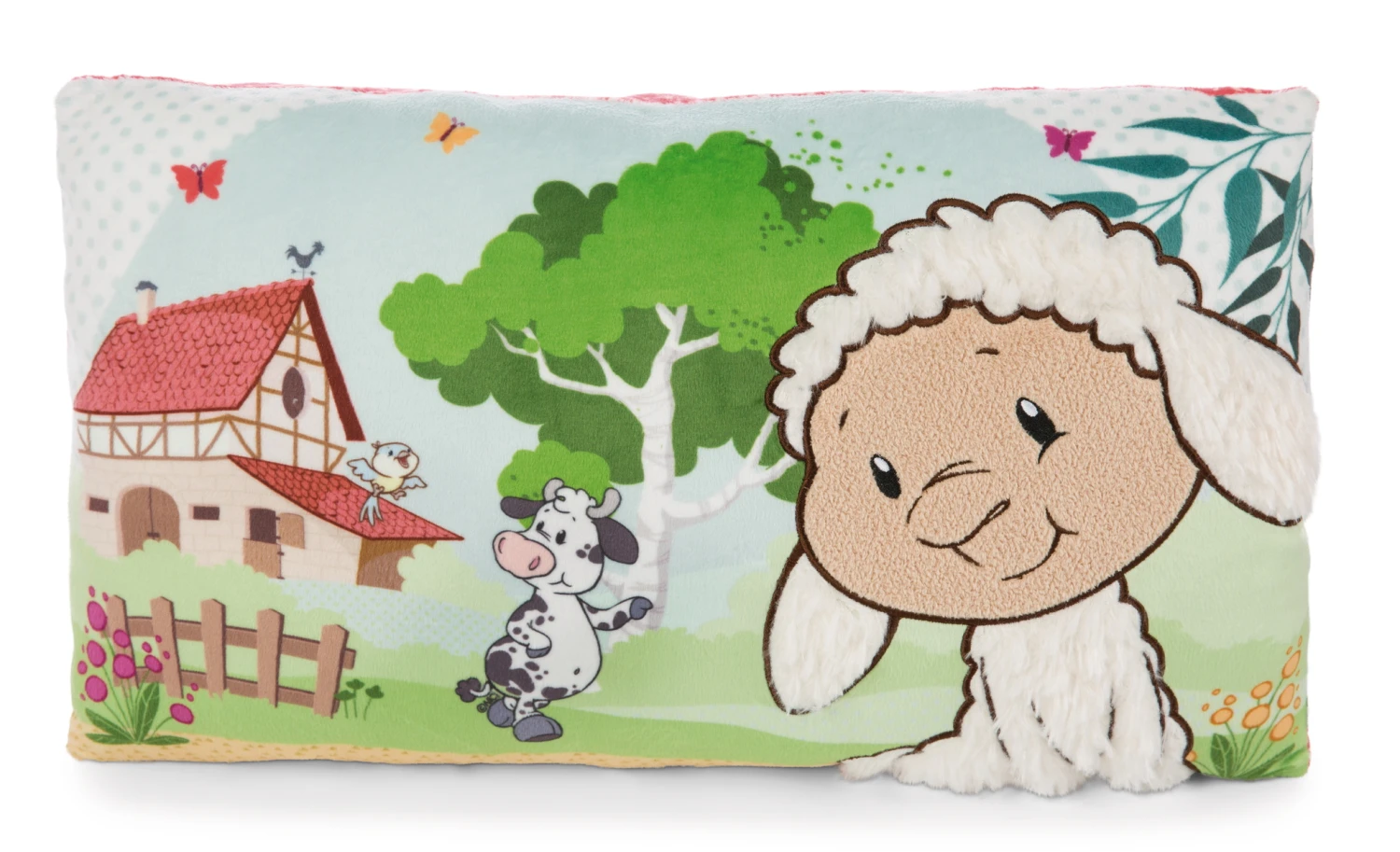 Nici 47800 Kissen Schaf Kuh Vogel Rechteckig 43x25cm Farm Friends Plüsch GREEN 1 Nici 47800 Kissen Schaf Kuh Vogel Rechteckig 43x25cm Farm Friends Plüsch GREEN