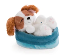 Nici 47890 Sleeping Pets Puppies Schlafender Cockerspaniel Im Körbchen 12cm -Nici 47890 02 ZA Frei vorl 2048x1774