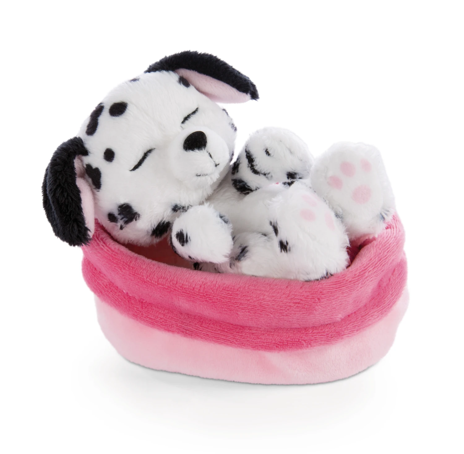 Nici 47891 Sleeping Pets Puppies Schlafender Dalmatiner Welpe Im Körbchen 12cm 2 Nici 47891 Sleeping Pets Puppies Schlafender Dalmatiner Welpe Im Körbchen 12cm – Bild 2