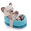 Nici 47893 Sleeping Pets Kitties Schlafende Katze Siamkatze Im Körbchen 12cm