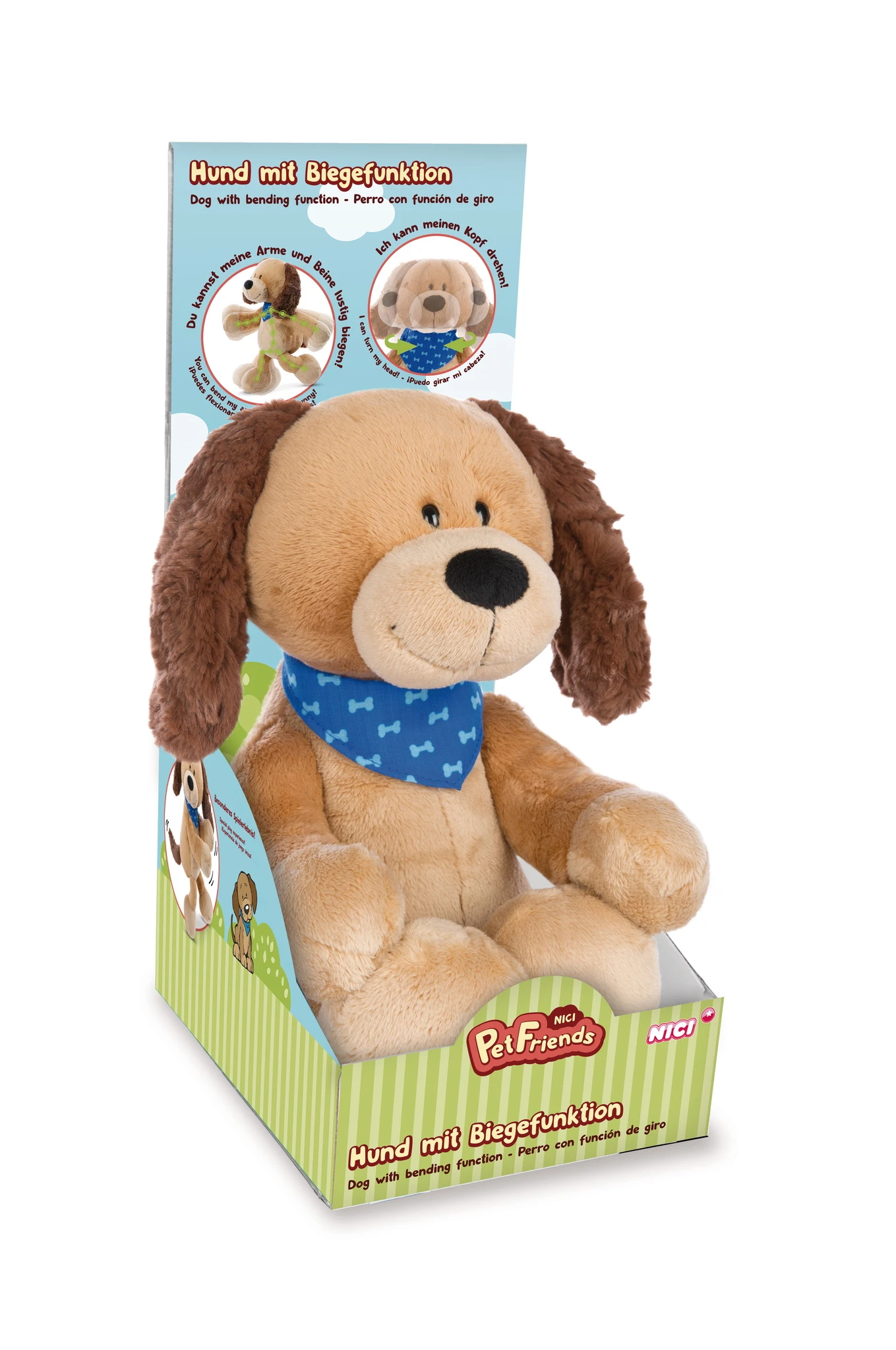 Nici 48183 Pet Friends Hund Barky 30cm Schlenker Mit Biegefunktion Geschenkbox 1 Nici 48183 Pet Friends Hund Barky 30cm Schlenker Mit Biegefunktion Geschenkbox