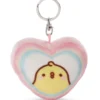 Nici 48222 Schlüsselanhänger Herzförmig PiuPiu Molang Regenbogen 8cm Kawaii