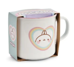 Nici 48234 Tasse Molang Regenbogen In Geschenkverpackung Porzellan 400ml Kawaii -Nici 48235 01 HA Frei