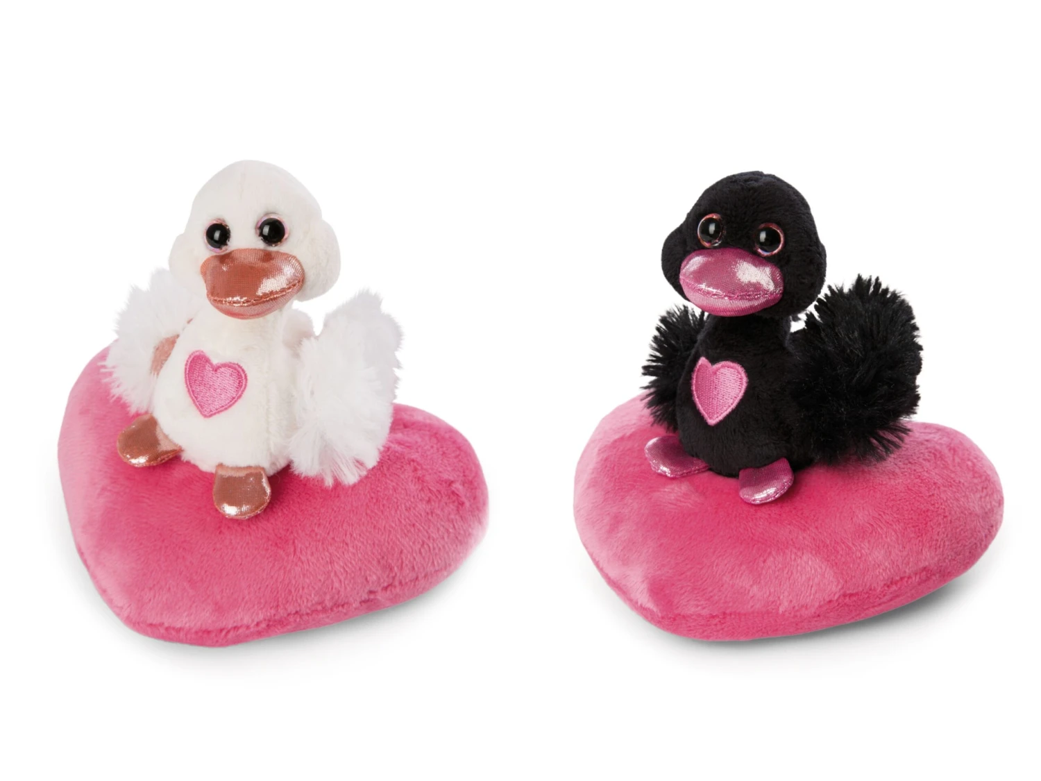 Nici 48264 + 48265 SET Schwäne Auf Herzkissen Ca 13cm Plüsch Love Classics GREEN 1 Nici 48264 + 48265 SET Schwäne Auf Herzkissen Ca 13cm Plüsch Love Classics GREEN