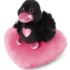 Nici 48265 Schwan Schwarz Auf Herzkissen Ca 13cm Plüsch Love Classics GREEN