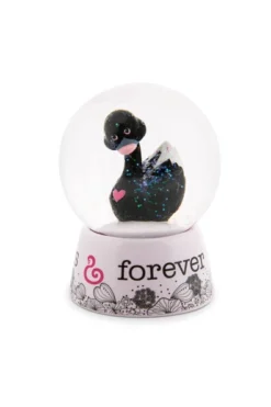 Nici 48283 Schüttelkugel Schneekugel Schwan Schwarz 6,5cm Love Classics
