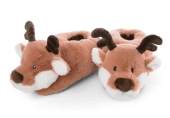 Nici 48339 Hausschuhe Rentier Jonte Figürlich 38-41 Plüsch Winter Friends GREEN