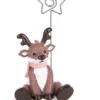 Nici 48359 Fotohalter Zettelhalter Rentier Jonte Polyresin Winter Friends