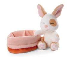 Nici 48707 Sleeping Pets Bunnies Hase Karamell Punkte 12cm Schlafend Im Körbchen -Nici 48707 03 ZA Frei 2048x1602