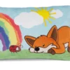Nici 49163 Kissen Fuchs Fridalie 43x25cm Plüsch Regenbogen Forest Friends GREEN