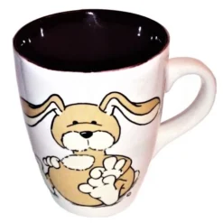 Nici 22036 Tasse Hase Puschel Beige Porzellan Spring Frühling Rabbit 11cm Ø8,5cm -Nici N22036 bearbeitet