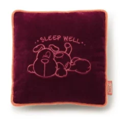 Nici 27589 Kissen Hund Mischling Quadratisch 25x25cm Plüsch Kuschelkissen