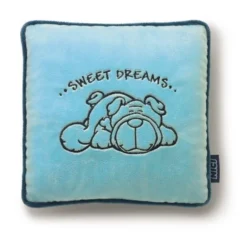 Nici 27590 Kissen Hund Mops Quadratisch 25x25cm Plüsch Kuschelkissen