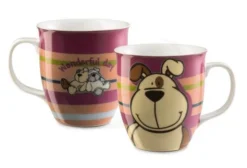Nici 27609 Porzellantasse Hund Mischling Kaffeetasse Teetasse