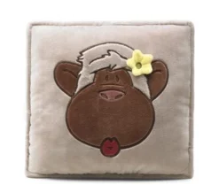 Nici 29629 Kissen Monkey Love Affe Linda 32x32cm Plüsch Kuschelkissen